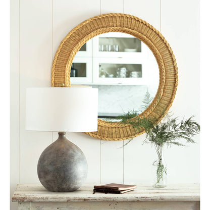 Regina Andrew Pierre Rattan Mirror 21-1126