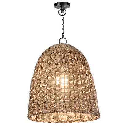 Regina Andrew Coastal Living Beehive Outdoor Chandelier Pendant Small in Natural By Regina Andrew 17-1001NAT