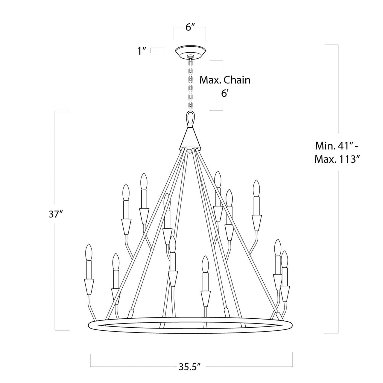 Regina Andrew Coastal Living Sierra Chandelier Designed By Regina Andrew 16-1212