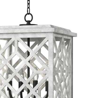 Regina Andrew Coastal Living Chatham Wood Lantern in White By Regina Andrew 16-1364WT