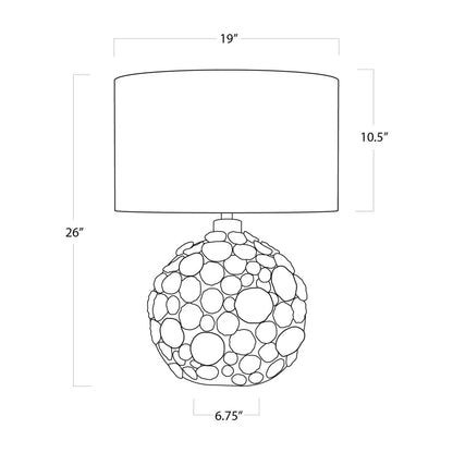 Regina Andrew Coastal Living Lucia Ceramic Table Lamp (White) Designed By Regina Andrew 13-1366WT