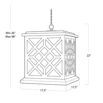 Regina Andrew Coastal Living Chatham Wood Lantern in White By Regina Andrew 16-1364WT