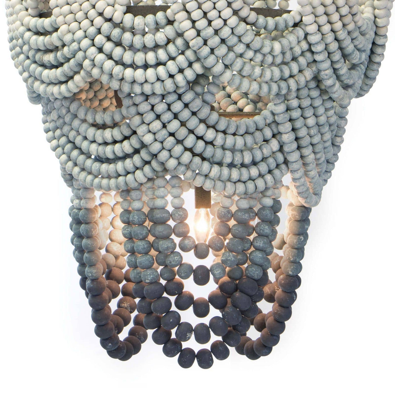 Regina Andrew Coastal Living Ombre Wood Bead Chandelier Designed By Regina Andrew 16-1179