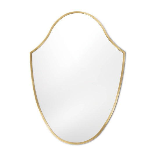 Regina Andrew Crest Mirror (Natural Brass) 21-1120NB