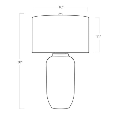 Regina Andrew Coastal Living Kyoto Ceramic Table Lamp Designed By Regina Andrew 13-1281