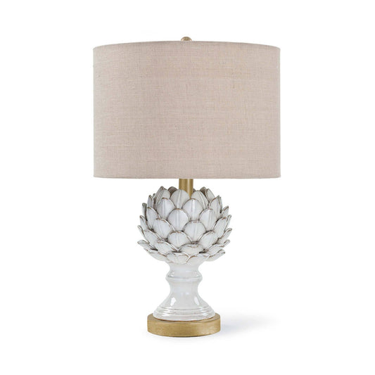 Regina Andrew Leafy Artichoke Ceramic Table Lamp (Off White) 13-1194