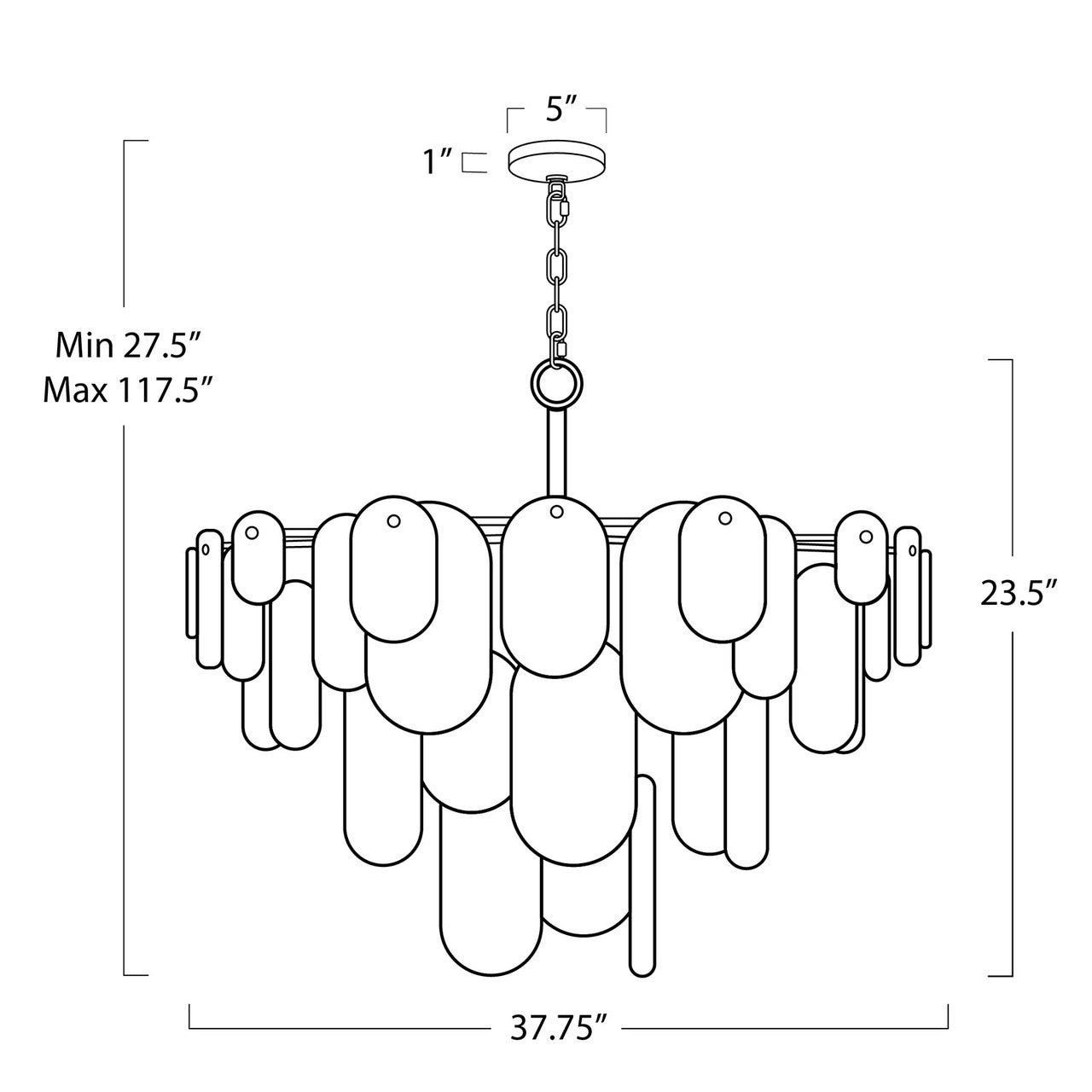 Regina Andrew Echo Chandelier (Natural Brass) 16-1434NB