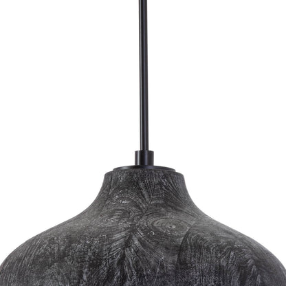 Regina Andrew Coastal Living Surfside Wood Pendant Chandelier in Ebony By Regina Andrew 16-1349EB