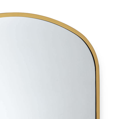 Regina Andrew Cloak Mirror in Natural Brass 21-1125NB