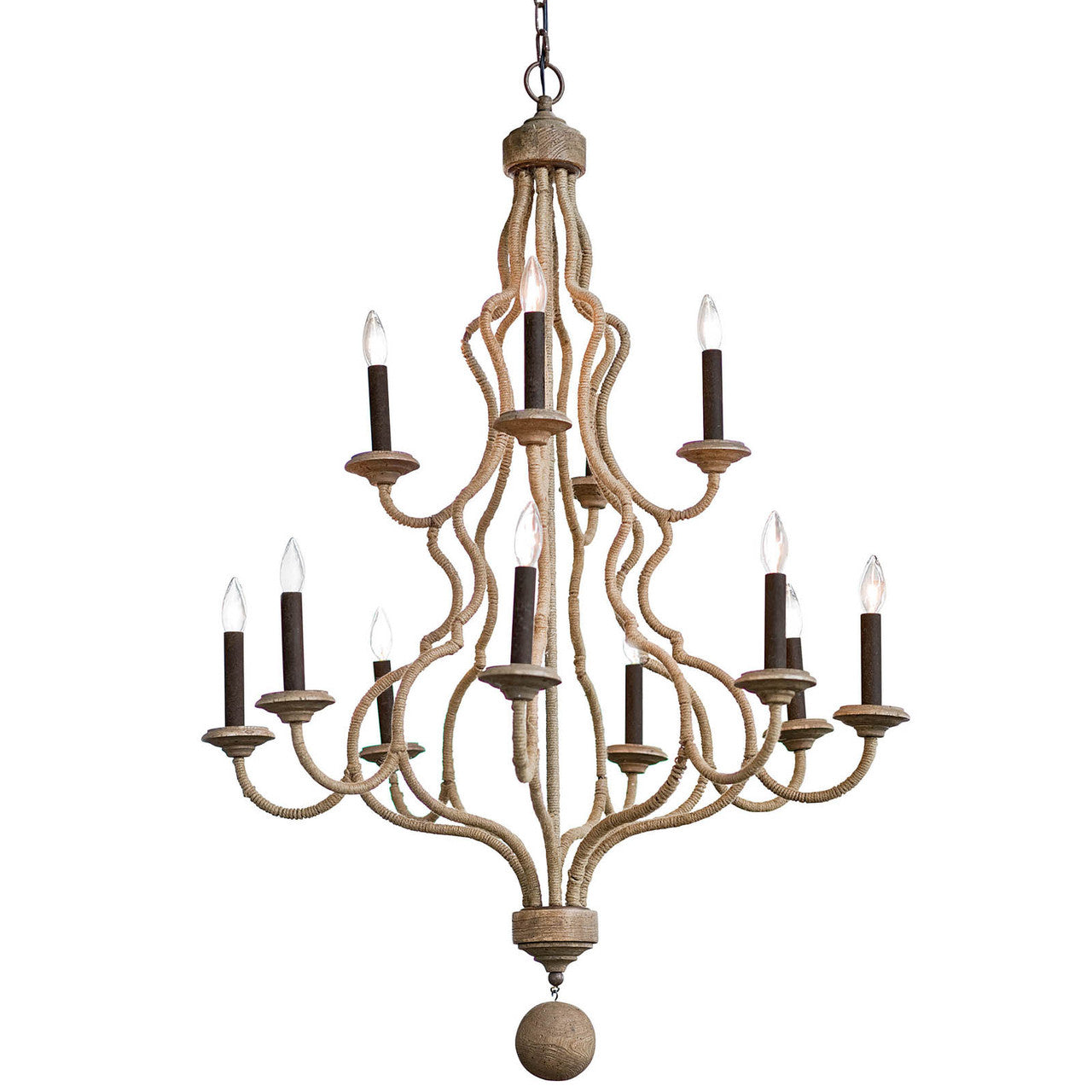 Coastal Living Jute Chandelier 16-1024