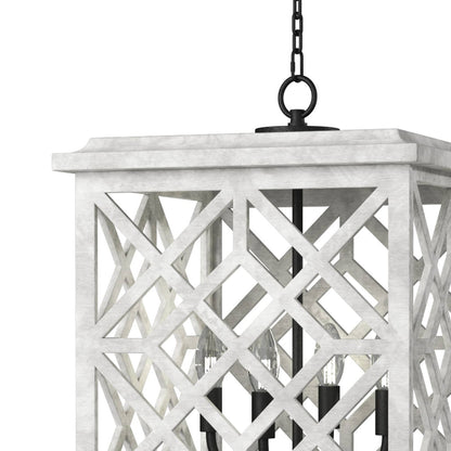 Regina Andrew Coastal Living Chatham Wood Lantern in White By Regina Andrew 16-1364WT