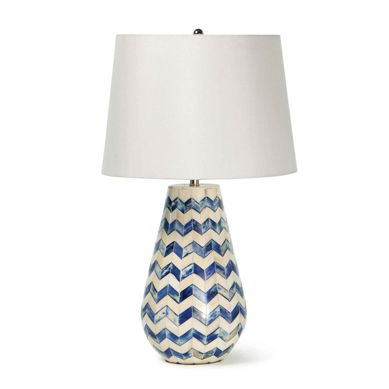 Coastal Living Cassia Chevron Table Lamp (Blue) 13-1463BL