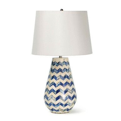 Regina Andrew Coastal Living Cassia Chevron Table Lamp (Blue) Designed By Regina Andrew 13-1463BL