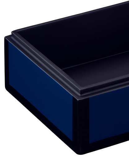 Currey & Co. Navy Lacquer Box Set of 2 1200-0905