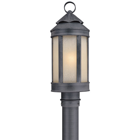 Troy Lighting 1 Light Andersons Forge Post in Antique Iron P1464AI