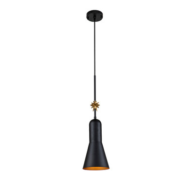 Lucas McKearn Etoille Large Black Pendant with Star