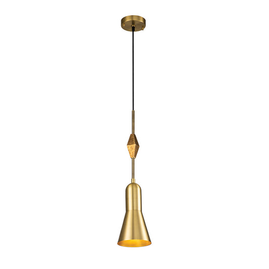 Lucas McKearn Bijou Small Aged Brass Pendant