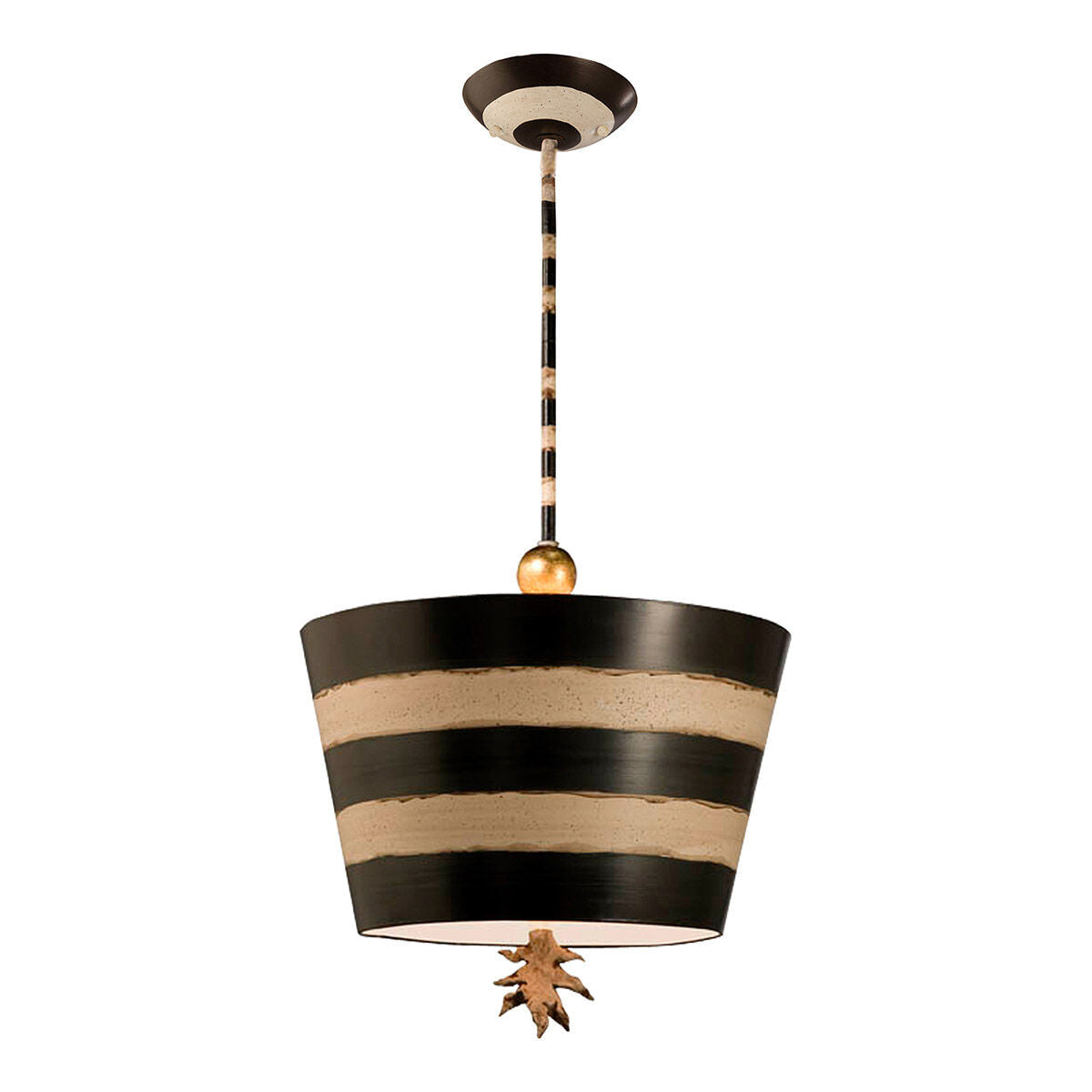 Lucas McKearn South Beach Up-side-down Striped Pendant in Black and White