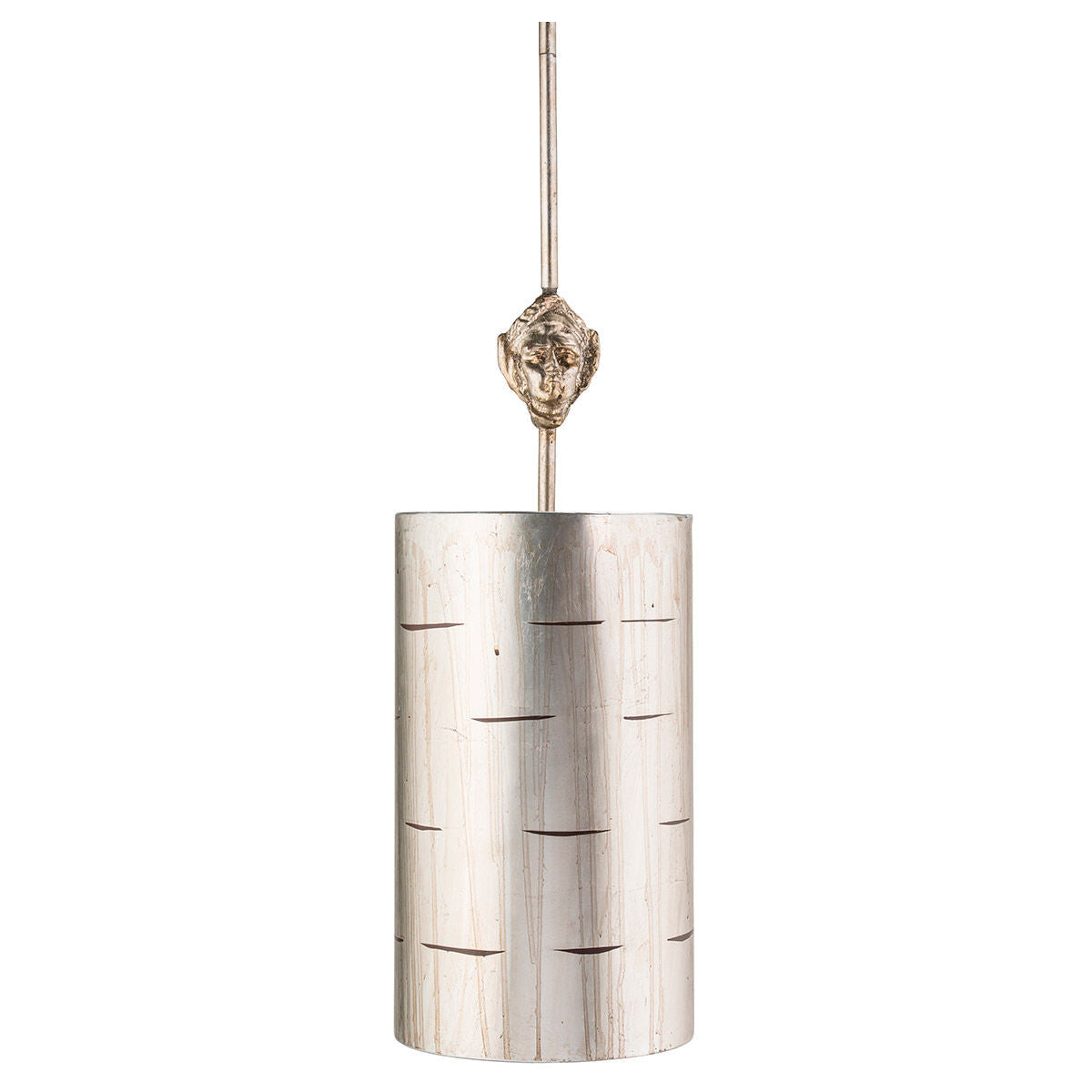 Lucas McKearn Fragment Silver Small mini Pendant convertible to semi flush Distressed