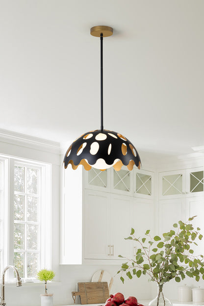 Lucas McKearn Pebbles 15" Pendant in Black in Pendant PD7376B-15