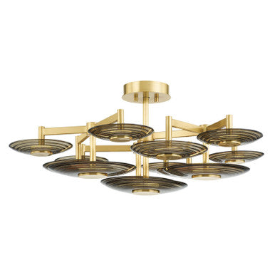 Hudson Valley Lighting Griston Semi Flush in Aged Brass PI1892609-AGB