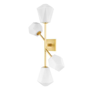 Hudson Valley Lighting Tring Wall Sconce in Aged Brass PI1894104-AGB