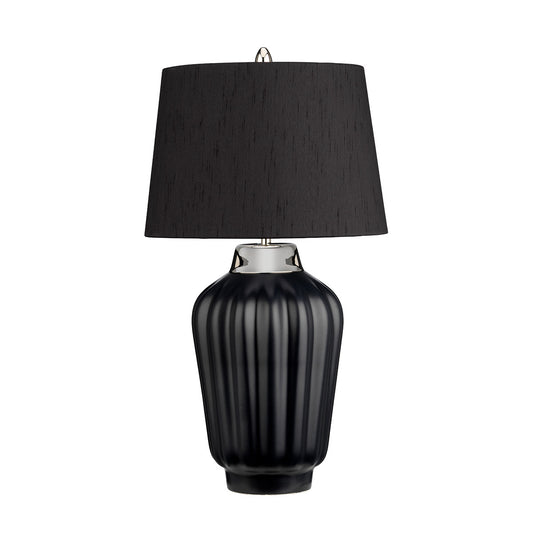 Lucas McKearn Bexley Table Lamp in Black and Polished Nickel