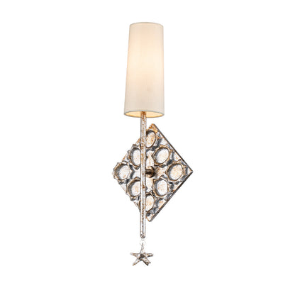 Lucas McKearn Star 1 Light Silver Sconce