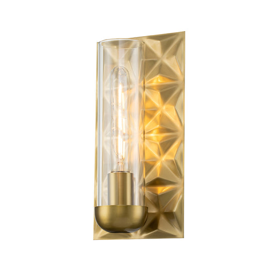 Lucas McKearn Alpha 1 Light Sconce in Aged Brass