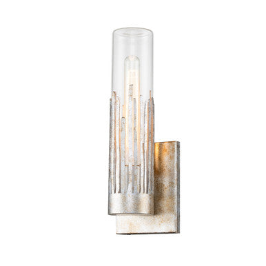 Lucas McKearn Julia 1 Light Sconce in Silver Leaf