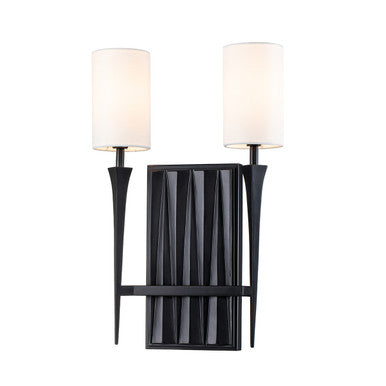 Lucas McKearn Crest 2 Light Black Sconce