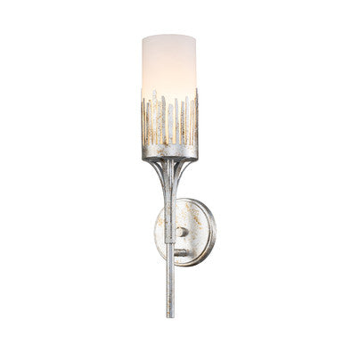 Lucas McKearn Manor 1 Light Sconce in Silver Leaf