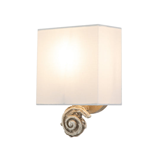 Lucas McKearn Swirl Small Sconce in Bone Finish