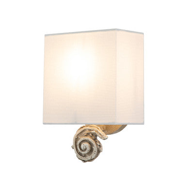 Lucas McKearn Swirl Small Sconce in Bone Finish