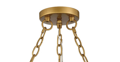 Lumanity Lighting Harmony Two-Tier Brass Statement Chandelier in Brass  L090-0022