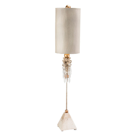 Lucas McKearn Madison Tall Buffet Table Lamp with Crystal in Gold and Silver