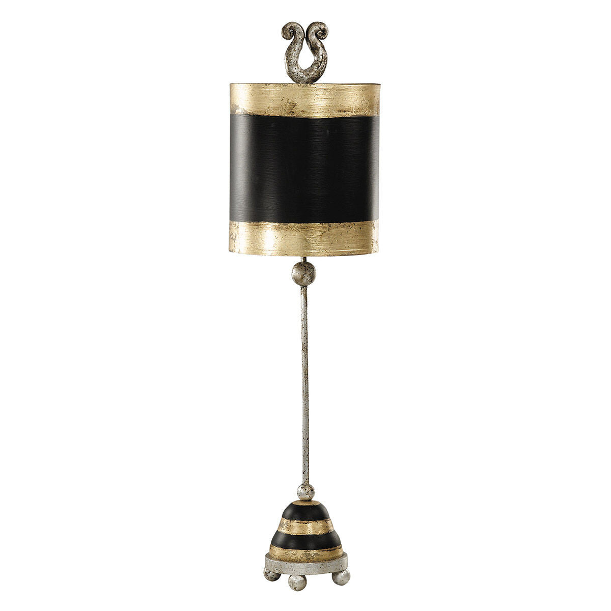 Lucas McKearn Phoenician Black & Gold Vintage Inspired Accent Table Lamp By Lucas McKearn