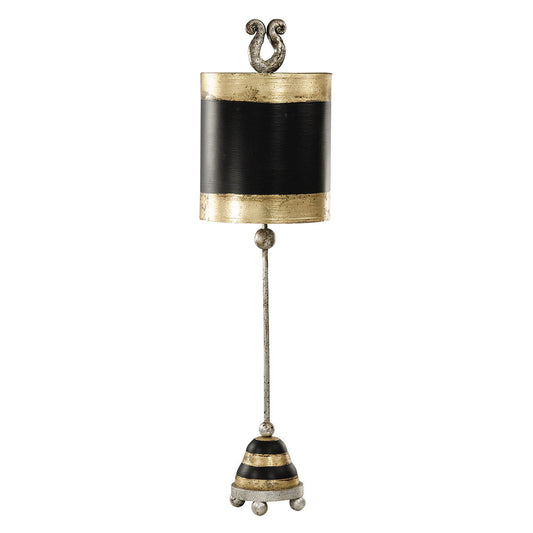 Lucas McKearn Phoenician Black & Gold Vintage Inspired Accent Table Lamp By Lucas McKearn