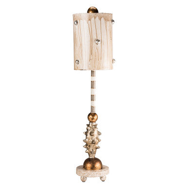 Lucas McKearn Lucas McKearn Pome Creamy Gold and Silver Accent Table Lamp