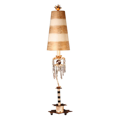 Lucas McKearn Birdland Whimsical Striped Shaded Buffet Table Lamp By Lucas McKearn