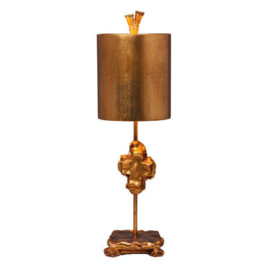 Lucas McKearn Cross Gold Accent Table Lamp in Lucas McKearn's Distressed Finish