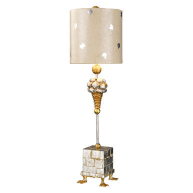 Lucas McKearn Pompadour X Table Accent Lamp in Gold and Silver Finish