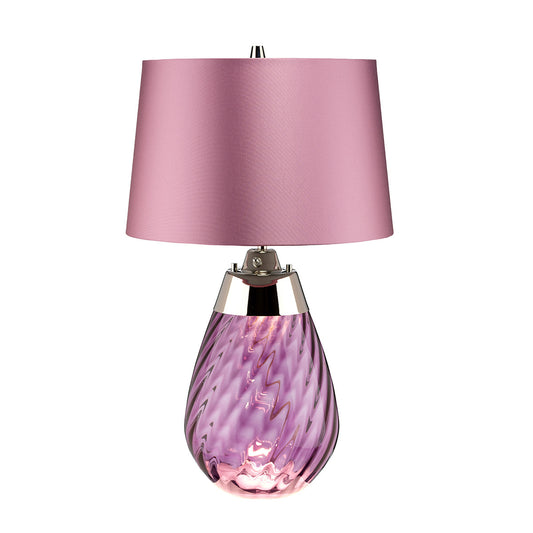 Lucas McKearn Small Lena Table Lamp in Plum with Plum Shade