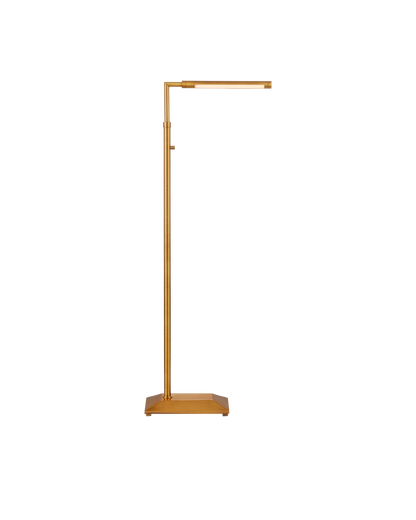 Currey & Co Autrand Brass Floor Lamp in Antique Brass 8000-0157