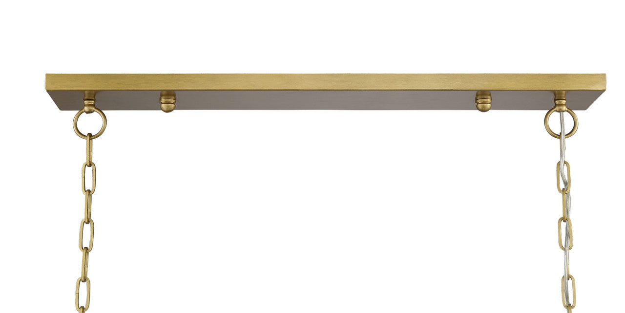 Lumanity Lighting Ormand 5-Light Brass Linear Kitchen Island Pendant in Brass  9000-2008