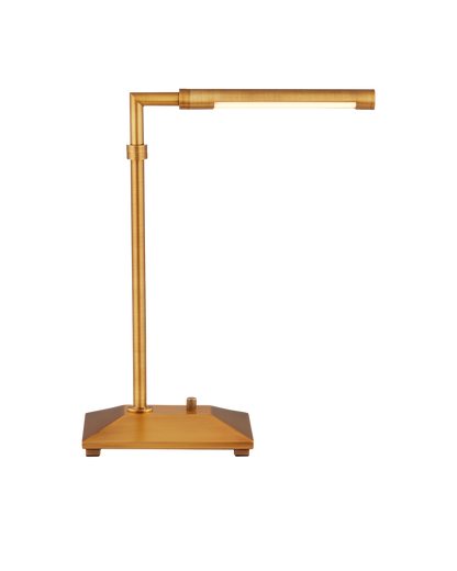 Currey & Co Autrand Brass Desk Lamp in Antique Brass 6000-0947