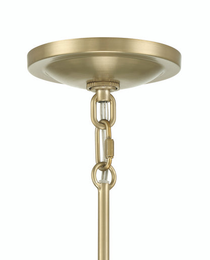 Lumanity Lighting Quinn Seeded Glass 10" Dome Antique Brass Pendant Light in Plated Antiqued Brass  L090-0034