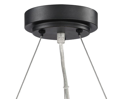 Lumanity Lighting Pipeline 8-Light Unique Modern Wagon Wheel Chandelier in Oil Rubbed Bronze  L090-0018