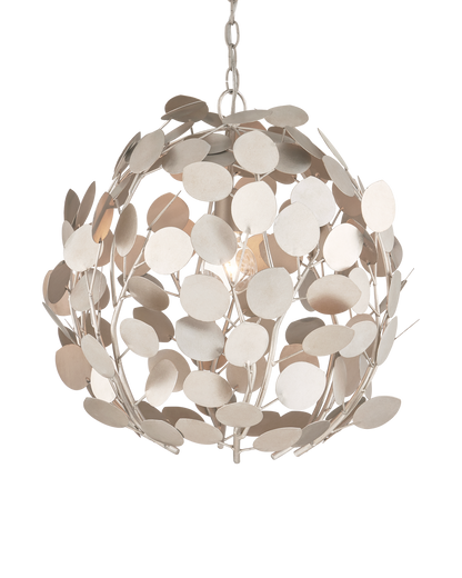 Currey & Co Lunaria Orb Chandelier in Contemporary Silver Leaf/Contemporary Silver 9000-1198