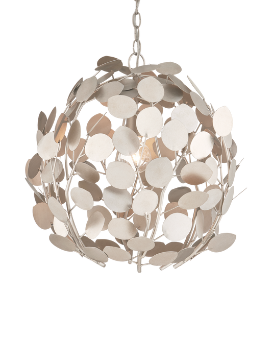 Currey & Co Lunaria Orb Chandelier in Contemporary Silver Leaf/Contemporary Silver 9000-1198